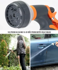 Vòi tưới cây vòi rửa xe đa năng RC203E. Tặng 1 khớp nối nhanh