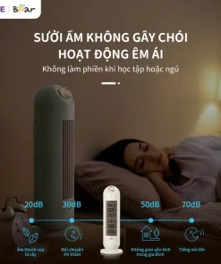 Alternative view of Máy Sưởi Cho Bé Sơ Sinh SH-4H20A Máy Sưởi Gốm Bear Màu Kem Sưởi Ấm Phòng Làm Việc Phòng Ngủ Không Gây Khô Da