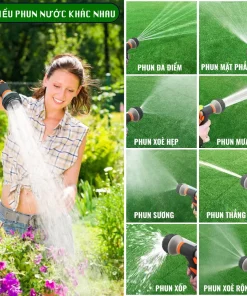 Vòi tưới cây vòi rửa xe đa năng RC203E. Tặng 1 khớp nối nhanh