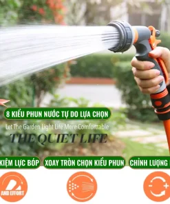 Vòi tưới cây vòi rửa xe đa năng RC203E. Tặng 1 khớp nối nhanh