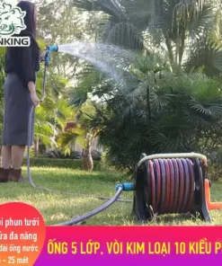 Alternative view of Vòi tưới cây đa năng Lionking Ống nước 5 lớp vòi tưới cây kim loại có 10 kiểu phun