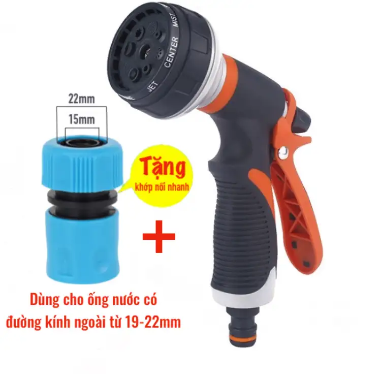 Vòi+khớp nối phi 21