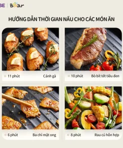 Bếp Nướng Điện Không Khói Bear GR-4H15C Đa Năng Chiên Xào Khay Nướng Hệ Thống Phát Nhiệt 5U Phân Bố Nhiệt Đồng Đều