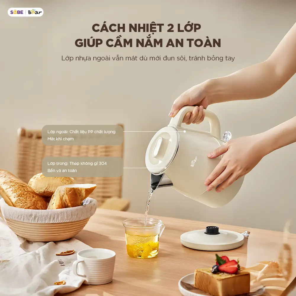 Ấm Đun Siêu Tốc Bear EB-5H15D
