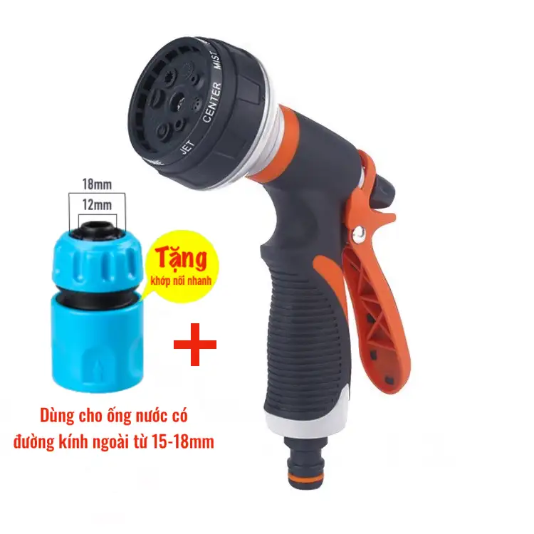 Vòi+khớp nối phi 18