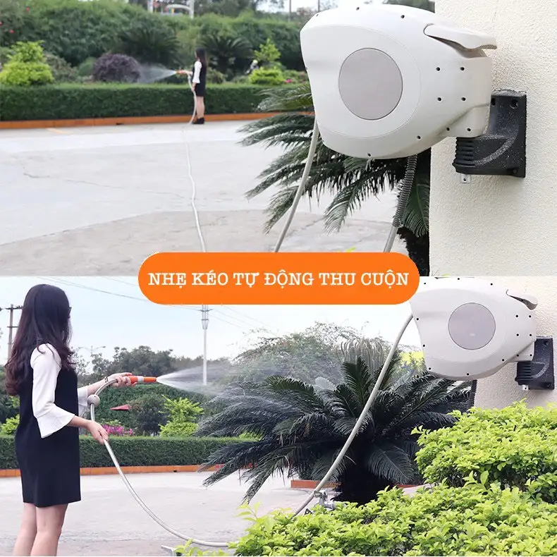 Vòi tưới cây vòi rửa xe Lionking 10-30 mét Rulo cuộn ống tự động Tặng vòi xịt đa năng 8 kiểu phun Vòi tưới cây vòi rửa xe Lionking 10-30 mét Rulo cuộn ống tự động Tặng vòi xịt đa năng 8 kiểu phun - Ảnh 6