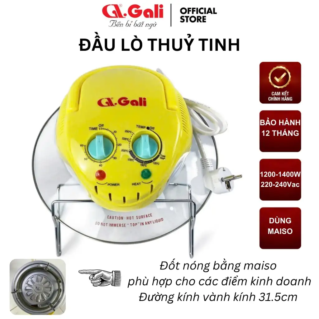 Nắp lò nướng Mai so sắt Gali