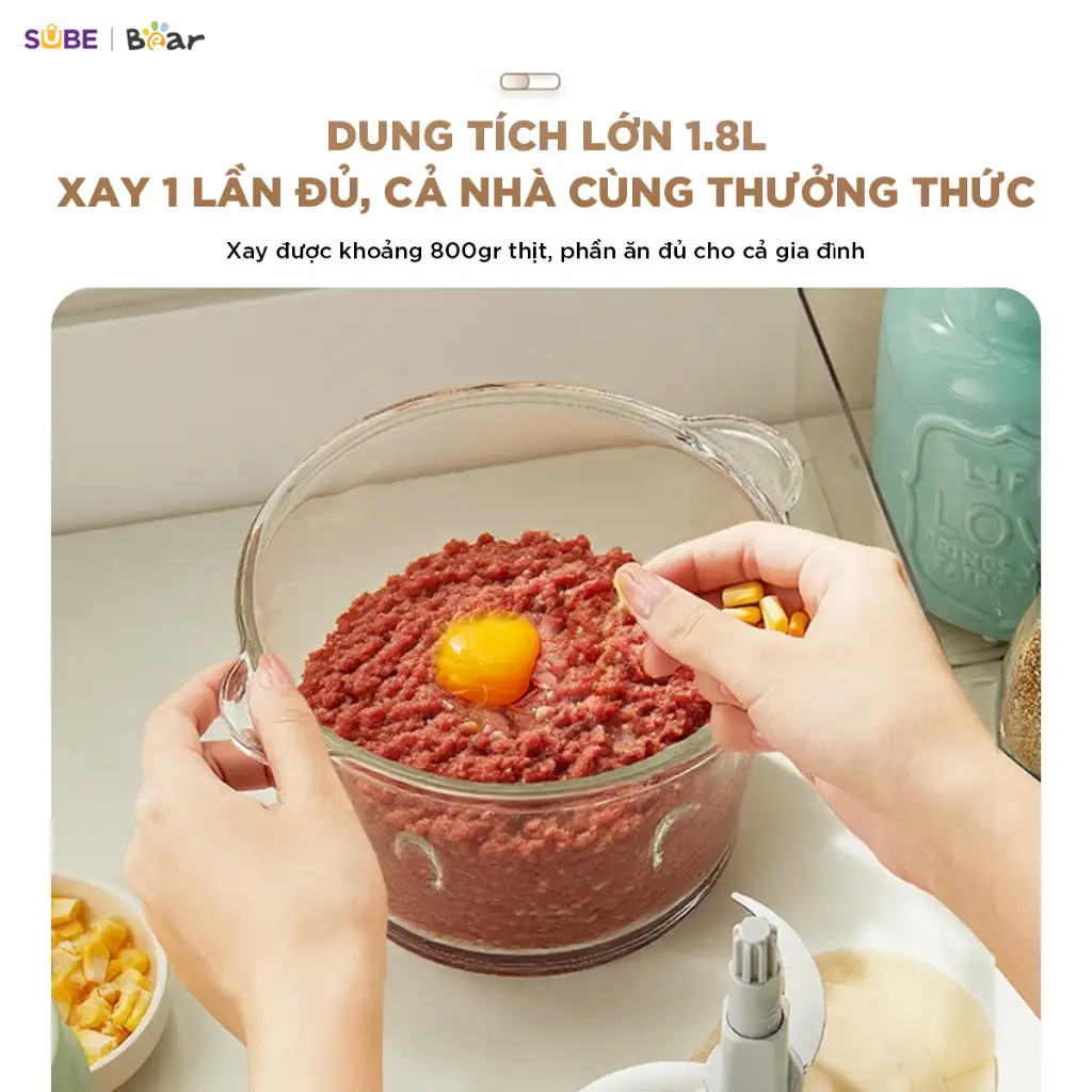 Máy Xay Thịt 1.8L Bear CH-5H03E33 Máy Xay Máy Xay Thịt Đa Năng Cối Xay Thịt Máy Xay Đa Năng Cối Xay Máy Xay Thịt Làm Giò Máy Xay Thịt 1.8L Bear CH-5H03E33 Máy Xay Máy Xay Thịt Đa Năng Cối Xay Thịt Máy Xay Đa Năng Cối Xay Máy Xay Thịt Làm Giò - Ảnh 4