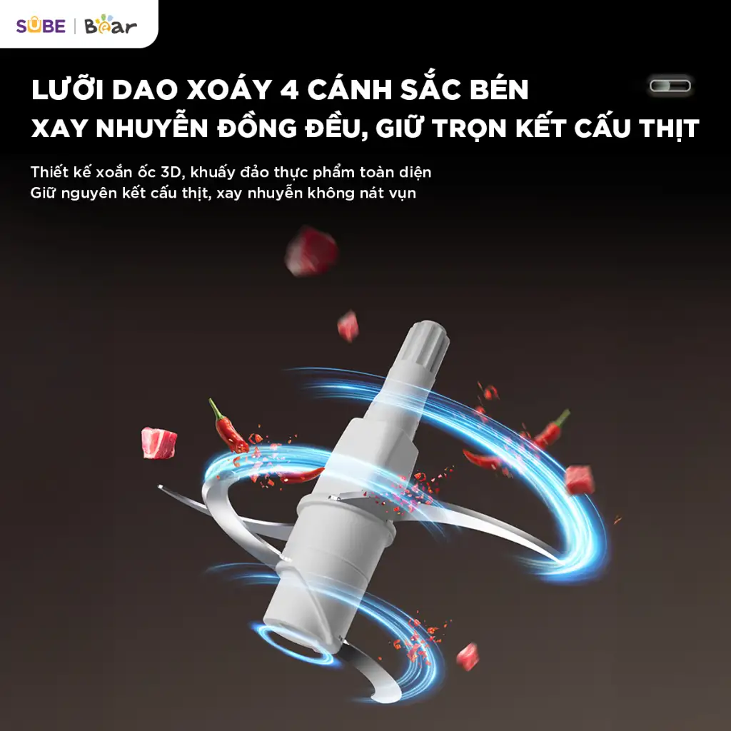 Máy Xay Thịt 1.8L Bear CH-5H03E33 Máy Xay Máy Xay Thịt Đa Năng Cối Xay Thịt Máy Xay Đa Năng Cối Xay Máy Xay Thịt Làm Giò Máy Xay Thịt 1.8L Bear CH-5H03E33 Máy Xay Máy Xay Thịt Đa Năng Cối Xay Thịt Máy Xay Đa Năng Cối Xay Máy Xay Thịt Làm Giò - Ảnh 2