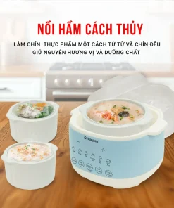 Alternative view of Nồi Nấu Chậm Nồi Hấp 1L Đa Năng SK2 Hàng Chính Hãng Kalpen Bảo Hành 2 Năm