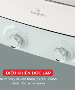 Bếp Nướng Lẩu Hai Ngăn Đa Năng Chính Hãng Kalpen 6.5L Công Suất 2200W Bảo Hành 2 Năm