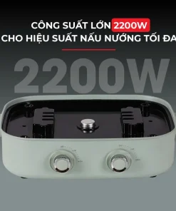 Alternative view of Bếp Nướng Lẩu Hai Ngăn Đa Năng Chính Hãng Kalpen 6.5L Công Suất 2200W Bảo Hành 2 Năm