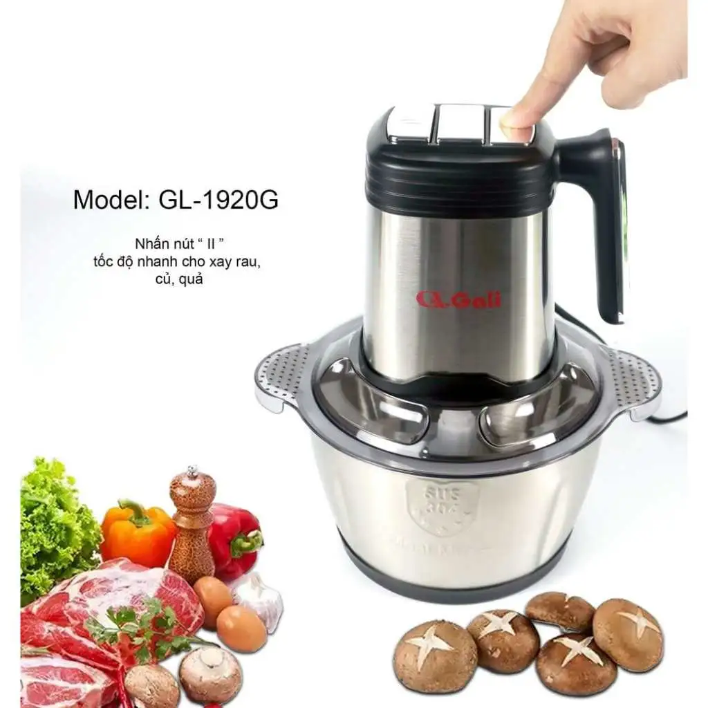 Alternative view of MÁY XAY THỊT MINI GALI GL-1920G, 3 CHỨC NĂNG XAY, MẠNH MẼ, AN TOÀN. BẢO HÀNH CHÍNH HÃNG 24 THÁNG