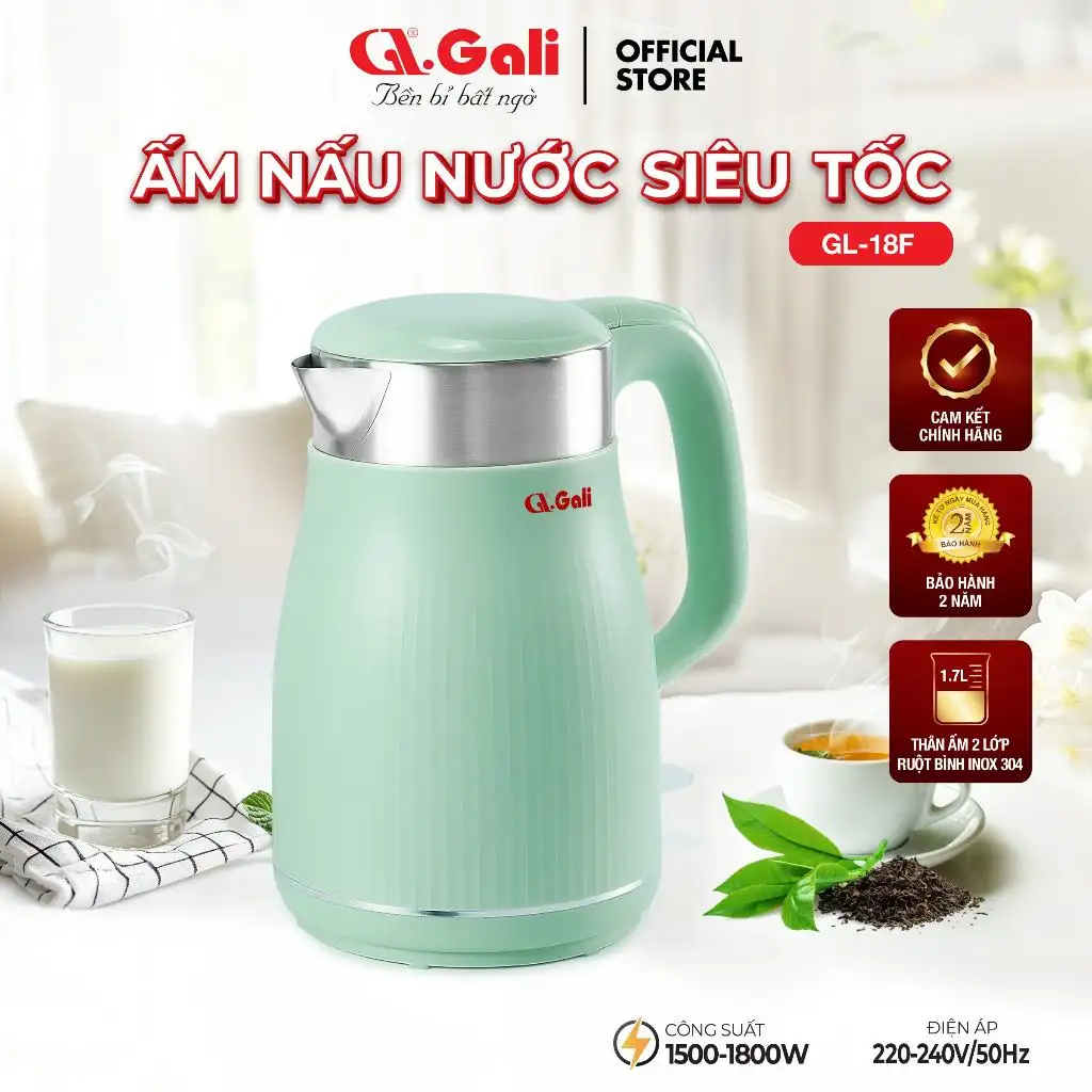 ẤM SIÊU TỐC GALI 2 LỚP GL-18F