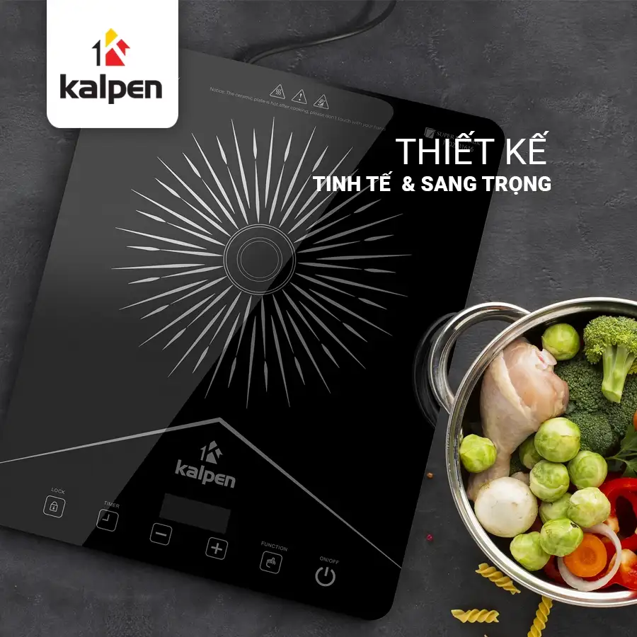 Bếp từ đơn cao cấp Kalpen ICK-1616 2200W - Hàng chính hãng Bếp từ đơn cao cấp Kalpen ICK-1616 2200W