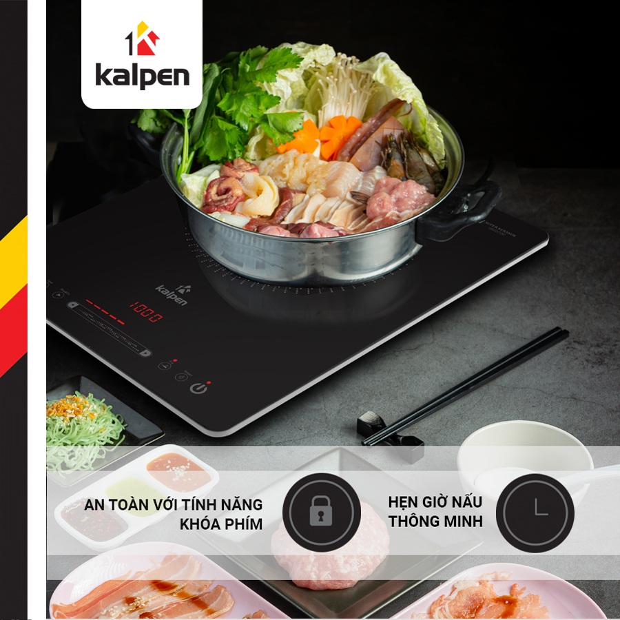 Bếp Điện Bếp Từ Đơn Cao Cấp ICK-1613 Mâm Từ Kép 2000W Bếp Điện Bếp Từ Đơn Cao Cấp ICK-1613 Mâm Từ Kép 2000W