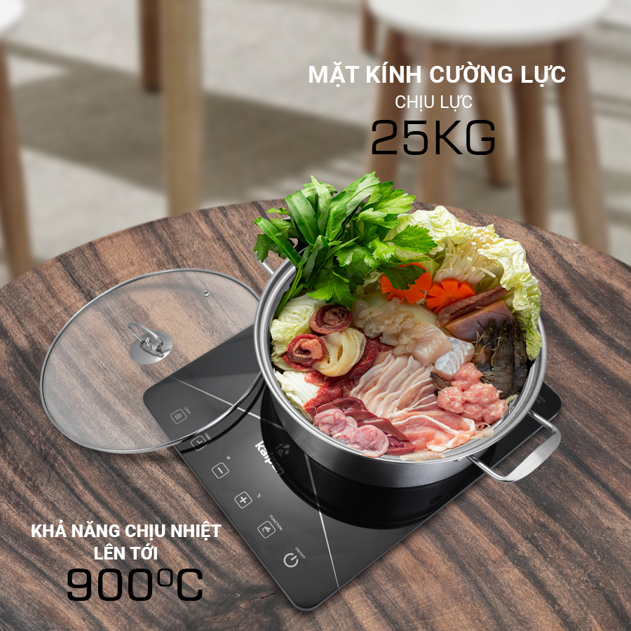 Bếp từ đơn cao cấp Kalpen ICK-1616 2200W - Hàng chính hãng