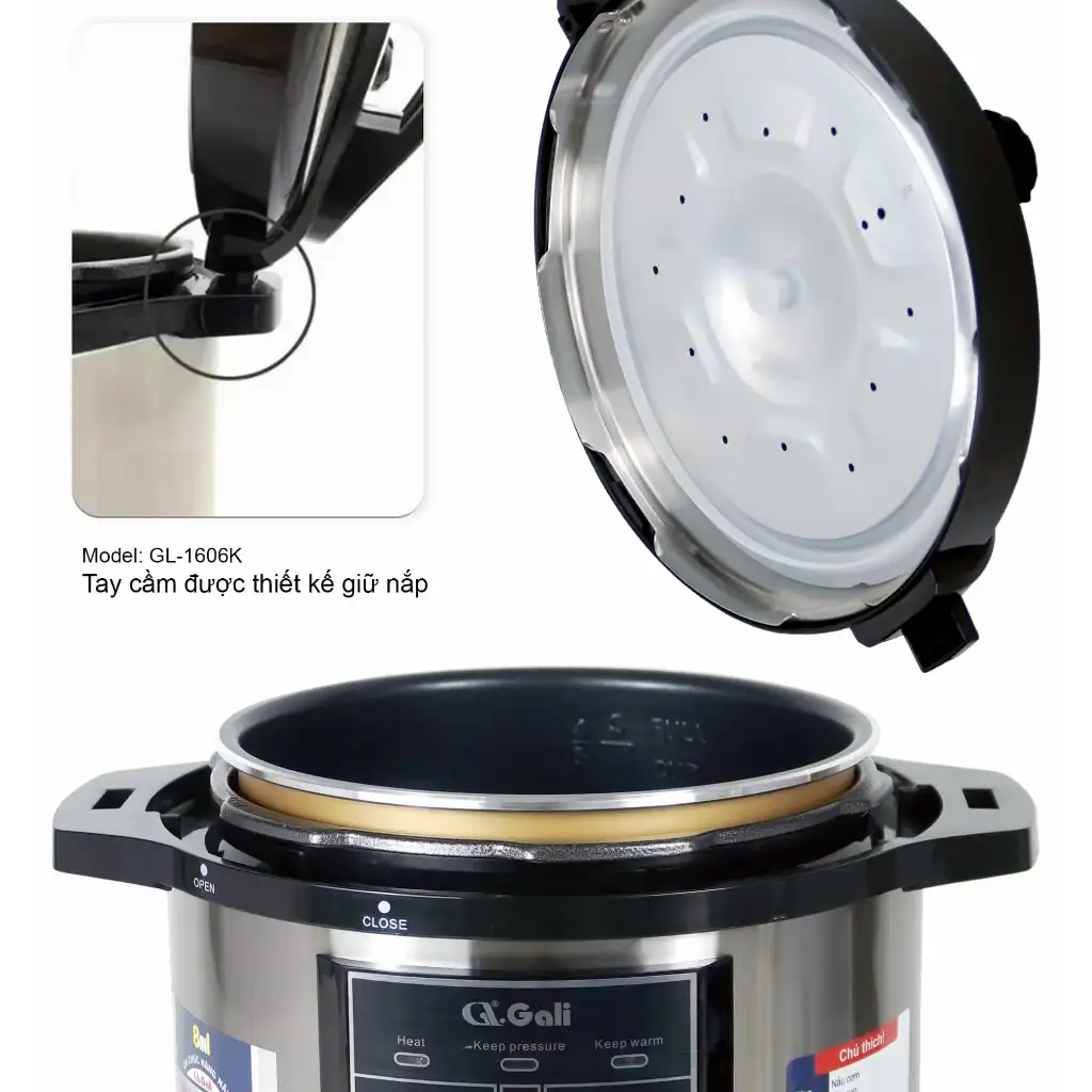 Ruột nồi áp suất đa năng 6 lít tráng men chống dính cao cấp Lòng nồi áp suất Ruột nồi áp suất đa năng 6 lít tráng men chống dính cao cấp Lòng nồi áp suất - Ảnh 6