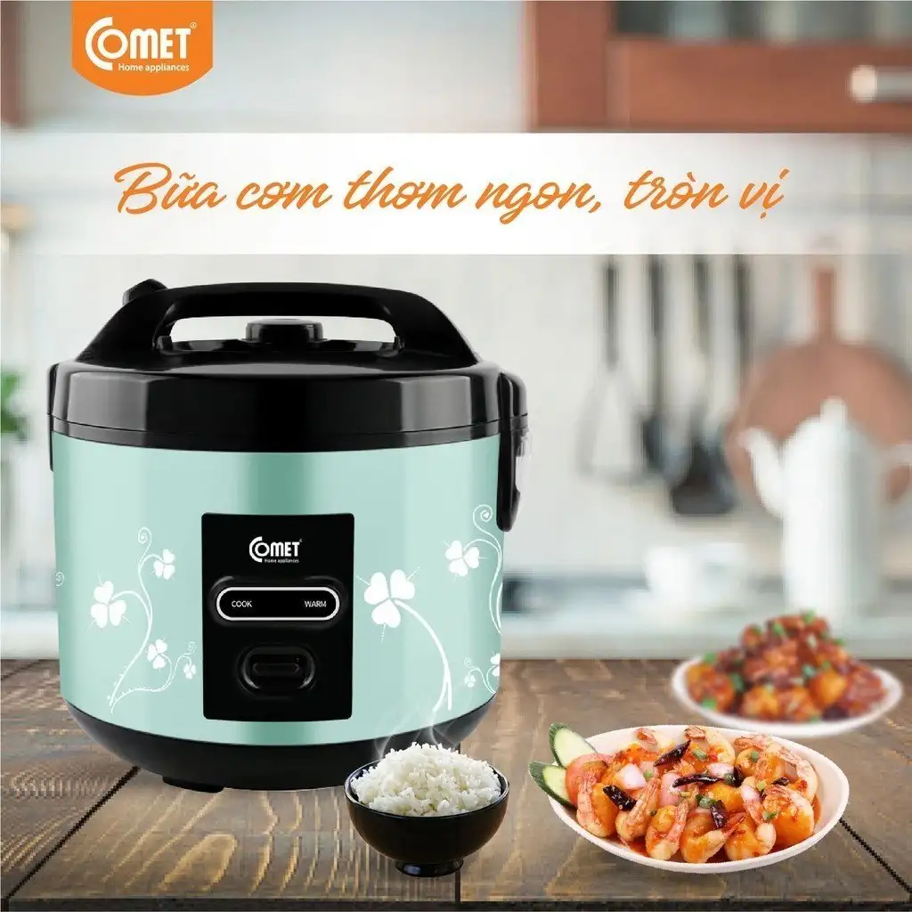 NỒI CƠM ĐIỆN NẮP GÀI COMET 1.8 LÍT CM8016 - HÀNG CHÍNH HÃNG (CÓ HỎA TỐC) NỒI CƠM ĐIỆN NẮP GÀI COMET 1.8 LÍT CM8016 - HÀNG CHÍNH HÃNG (CÓ HỎA TỐC) - Ảnh 4