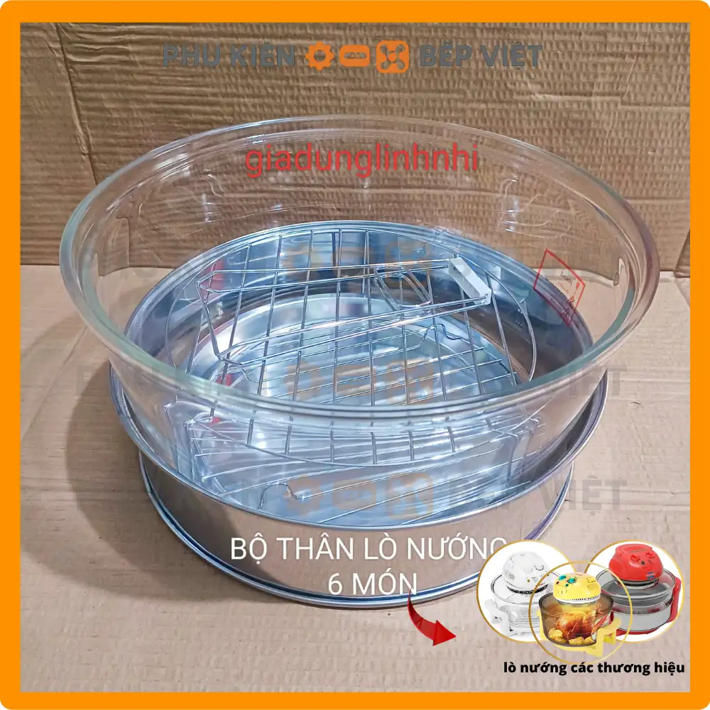 Thân lò nướng thủy tinh 12-> 17L dùng được cho tất cả lò nướng khác trên thị trường Thân lò nướng thủy tinh 12-> 17L dùng được cho tất cả lò nướng khác trên thị trường - Ảnh 3