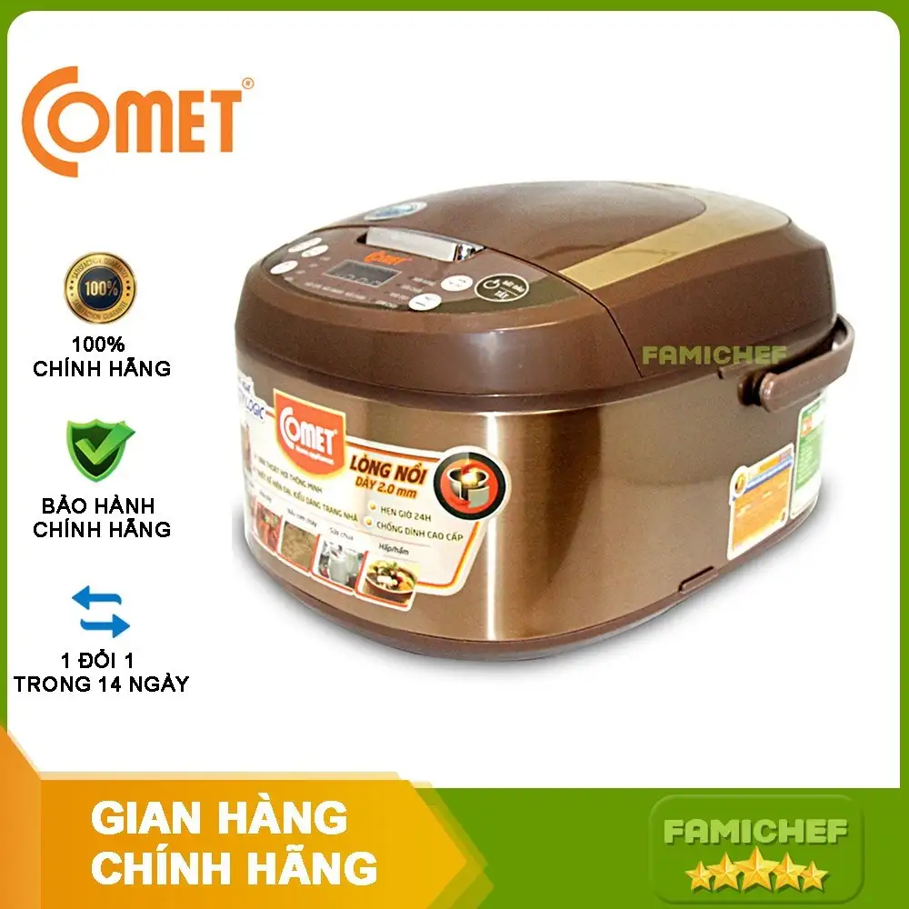 NỒI CƠM ĐIỆN TỬ COMET CM8087 - HÀNG CHÍNH HÃNG NỒI CƠM ĐIỆN TỬ COMET CM8087 - HÀNG CHÍNH HÃNG - Ảnh 5
