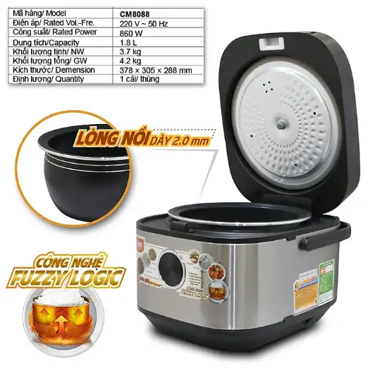 Nồi cơm điện tử Comet CM8088 Nồi cơm điện tử Comet CM8088 - Ảnh 4