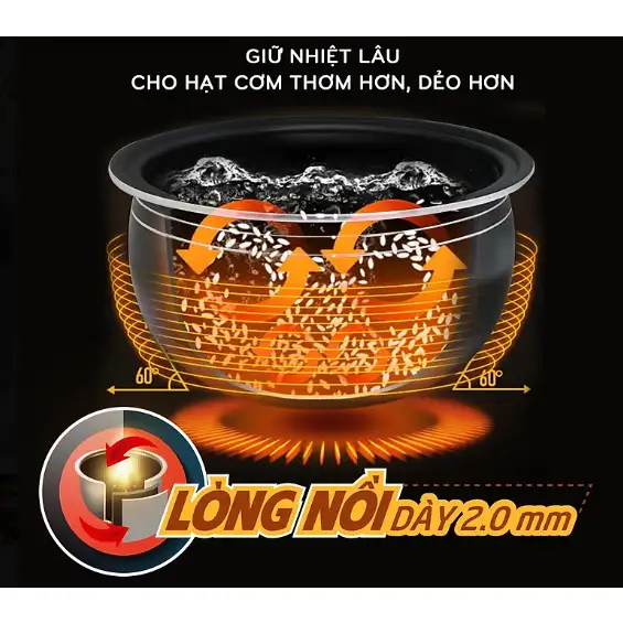 Nồi cơm điện tử Comet CM8088 Nồi cơm điện tử Comet CM8088 - Ảnh 5