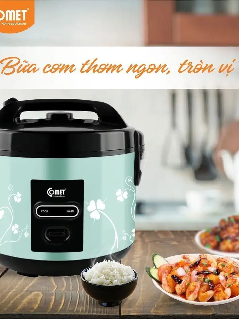 NỒI CƠM ĐIỆN NẮP GÀI COMET 1.8 LÍT CM8016 - HÀNG CHÍNH HÃNG (CÓ HỎA TỐC) NỒI CƠM ĐIỆN NẮP GÀI COMET 1.8 LÍT CM8016 - HÀNG CHÍNH HÃNG (CÓ HỎA TỐC) - Ảnh 10