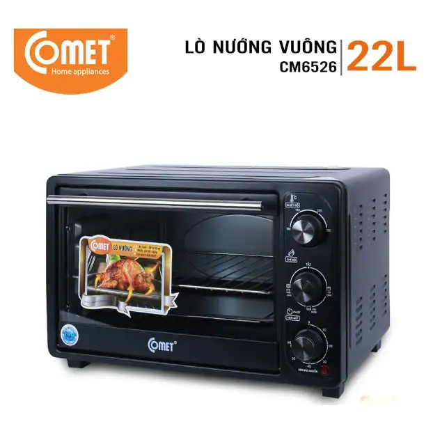 Lò nướng vuông 22L Comet CM6526