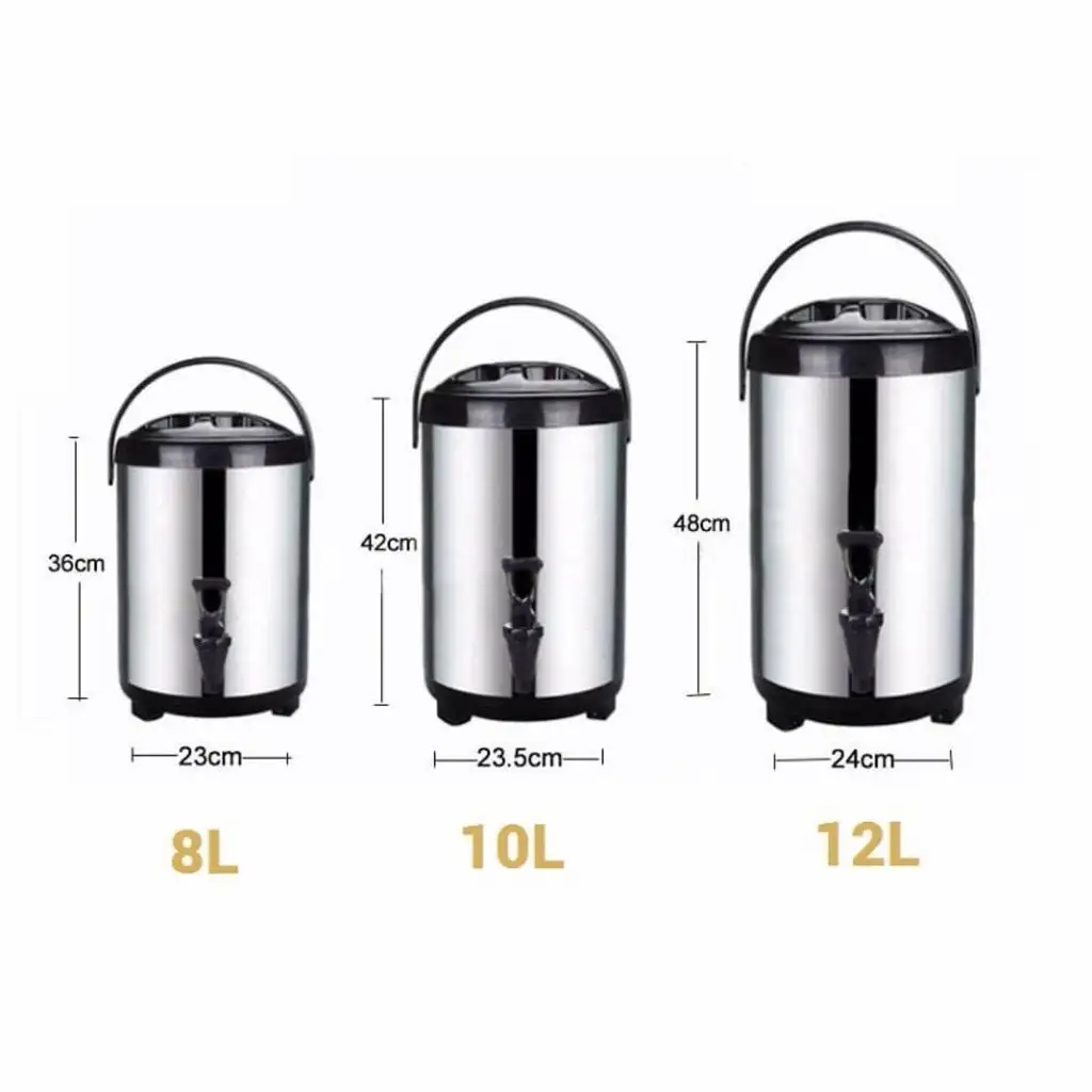 Bình Ủ Trà Sữa 12 Lít, Bình Giữ Nhiệt, Bình Giữ Nước Nóng Lạnh inox 304 cao cấp loại 6L, 8L, 10L, 12L Bình Ủ Trà Sữa 12 Lít, Bình Giữ Nhiệt, Bình Giữ Nước Nóng Lạnh inox 304 cao cấp loại 6L, 8L, 10L, 12L - Ảnh 5
