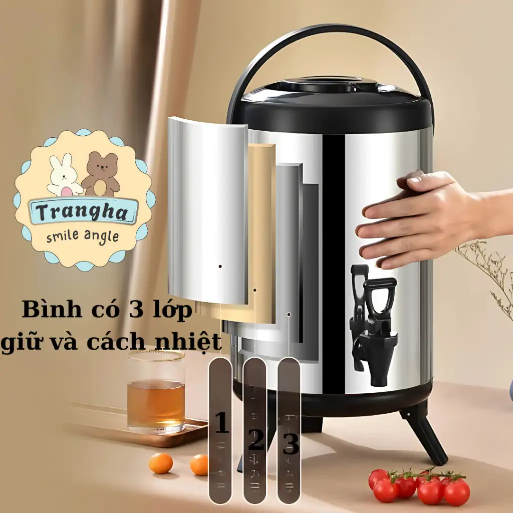 Bình Ủ Trà, Bình Giữ Nhiệt, Bình Giữ Nước Nóng Lạnh Loại 6 Lít, 8 Lít, 10 Lít, 12 Lít Bình Ủ Trà, Bình Giữ Nhiệt, Bình Giữ Nước Nóng Lạnh Loại 6 Lít, 8 Lít, 10 Lít, 12 Lít - Ảnh 4