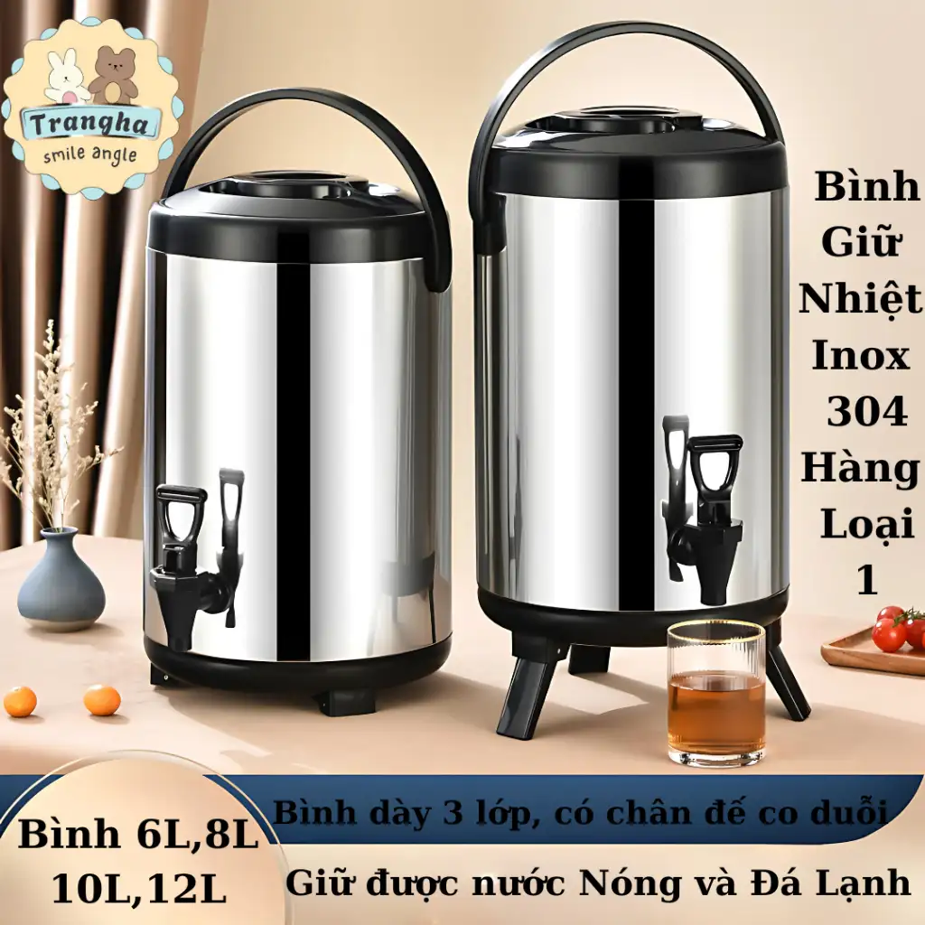 Bình Ủ Trà, Bình Giữ Nhiệt, Bình Giữ Nước Nóng Lạnh Loại 6 Lít, 8 Lít, 10 Lít, 12 Lít Bình Ủ Trà, Bình Giữ Nhiệt, Bình Giữ Nước Nóng Lạnh Loại 6 Lít, 8 Lít, 10 Lít, 12 Lít - Ảnh 5