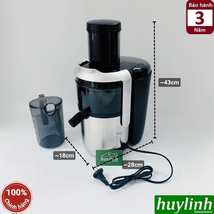 Máy ép nhanh thế hệ mới Promix PFJ-12 - 1200W - Lưới ép trái cây mịn hơn 0.3mm - Máy ép hoa quả cho kinh doanh