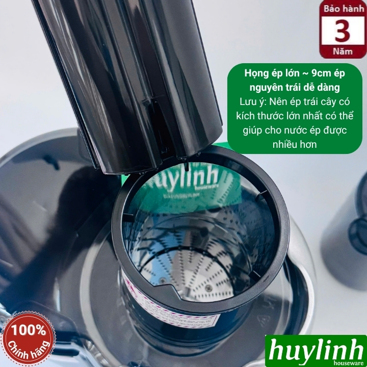 Máy ép nhanh thế hệ mới Promix PFJ-12 - 1200W - Lưới ép trái cây mịn hơn 0.3mm - Máy ép hoa quả cho kinh doanh