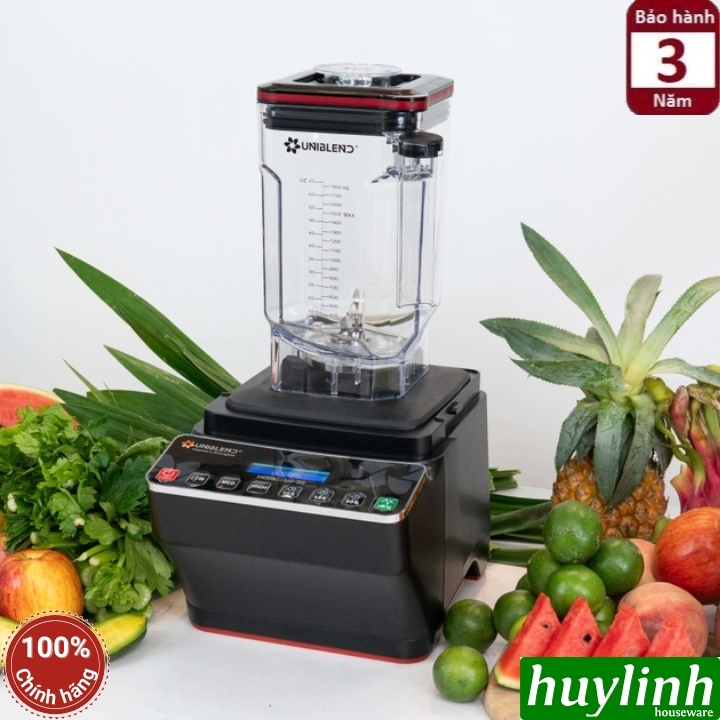 [Mẫu mới 2025] Máy xay sinh tố công nghiệp Uniblend UB-86 - 1680W - 1.8 lít - xay tự động 30s - 45s - 60s