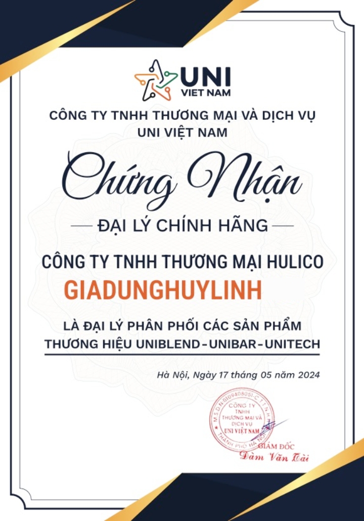 Máy xay sinh tố công nghiệp Uniblend UBS-712 [One Touch - UB-712 PLUS ]- Công suất 1680W - Dung tích 1.8 lít