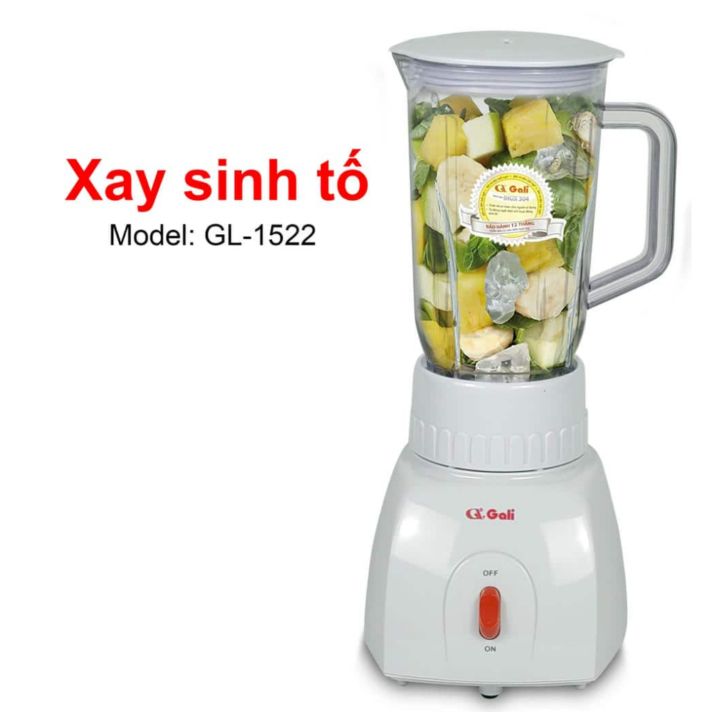MÁY XAY SINH TỐ GALI GL-1522 - ĐA NĂNG 2IN1 - 400W - XAY MỊN CỰC NHANH -BẢO HÀNH CHÍNH HẢNG 12 THÁNG - Ảnh 7