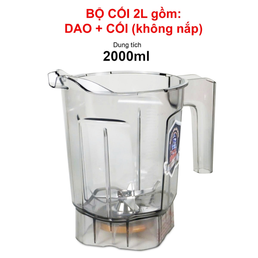Bộ cối xay sinh tố công nghiệp 1529B, 1529R - Dung tích 2Lít, chính hãng Gali - Ảnh 1