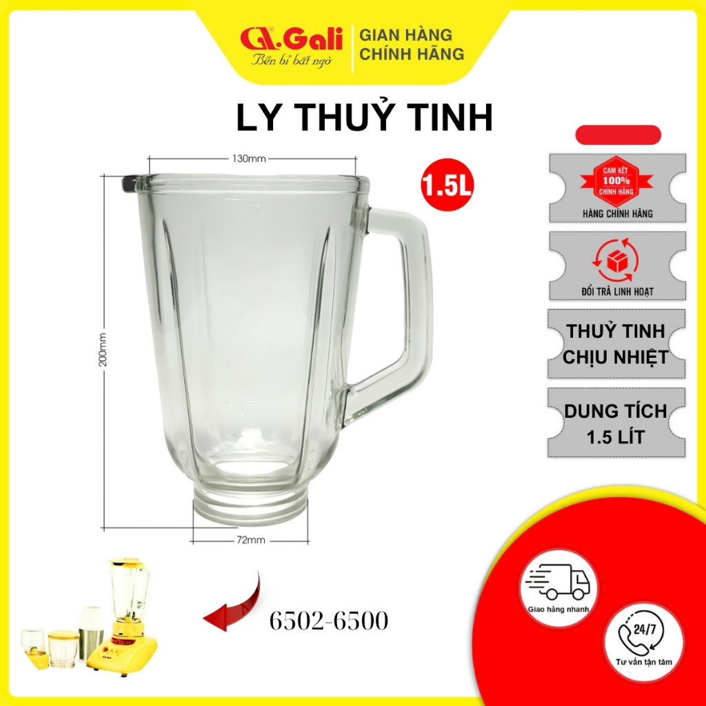 Linh Kiện Cối Xay Máy Sinh Tố Gali GL-6502 – 1.5 Lít  – Hàng Nhập Khẩu Chính Hãng - Ảnh 1